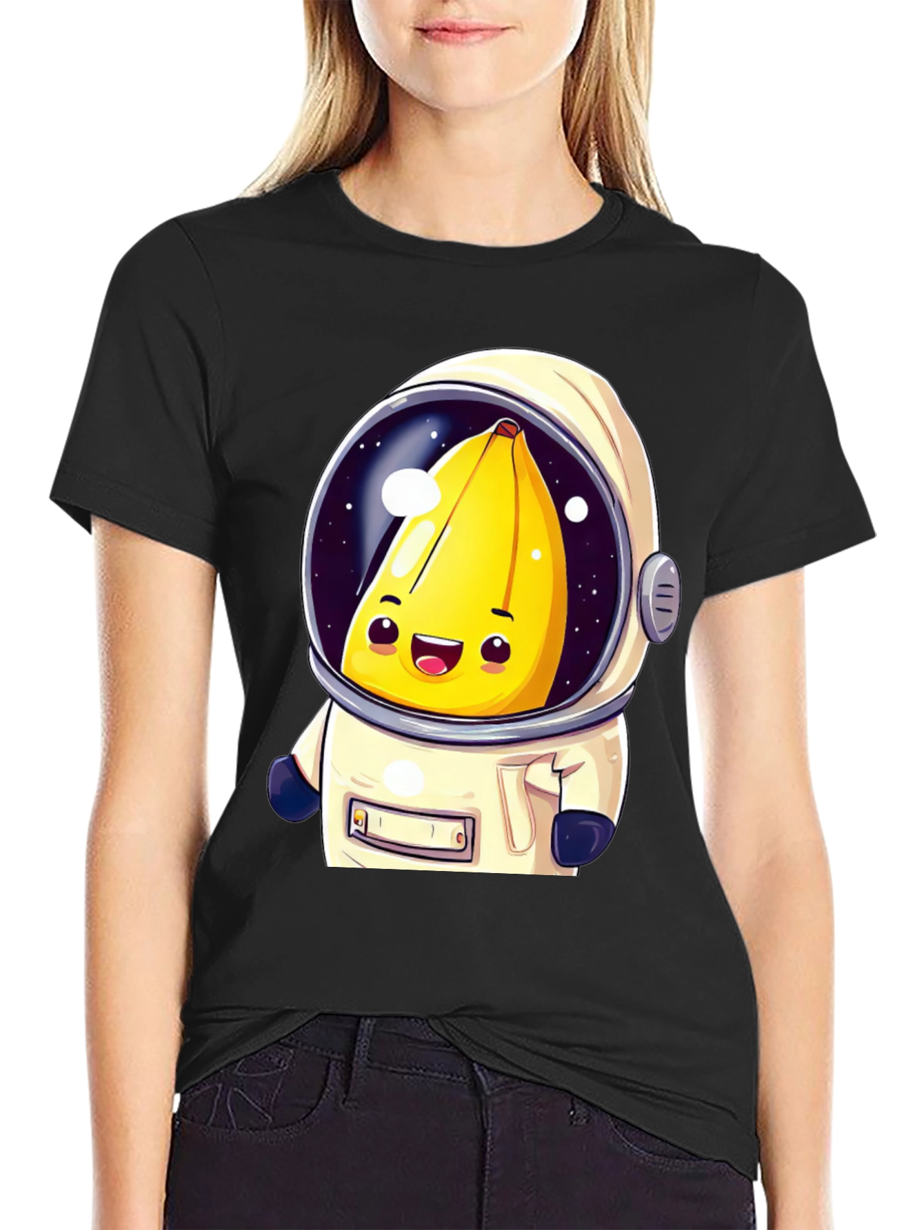 Banana Astronaut Graphic T-Shirt