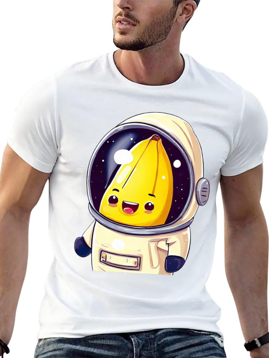 Banana Astronaut Graphic T-Shirt