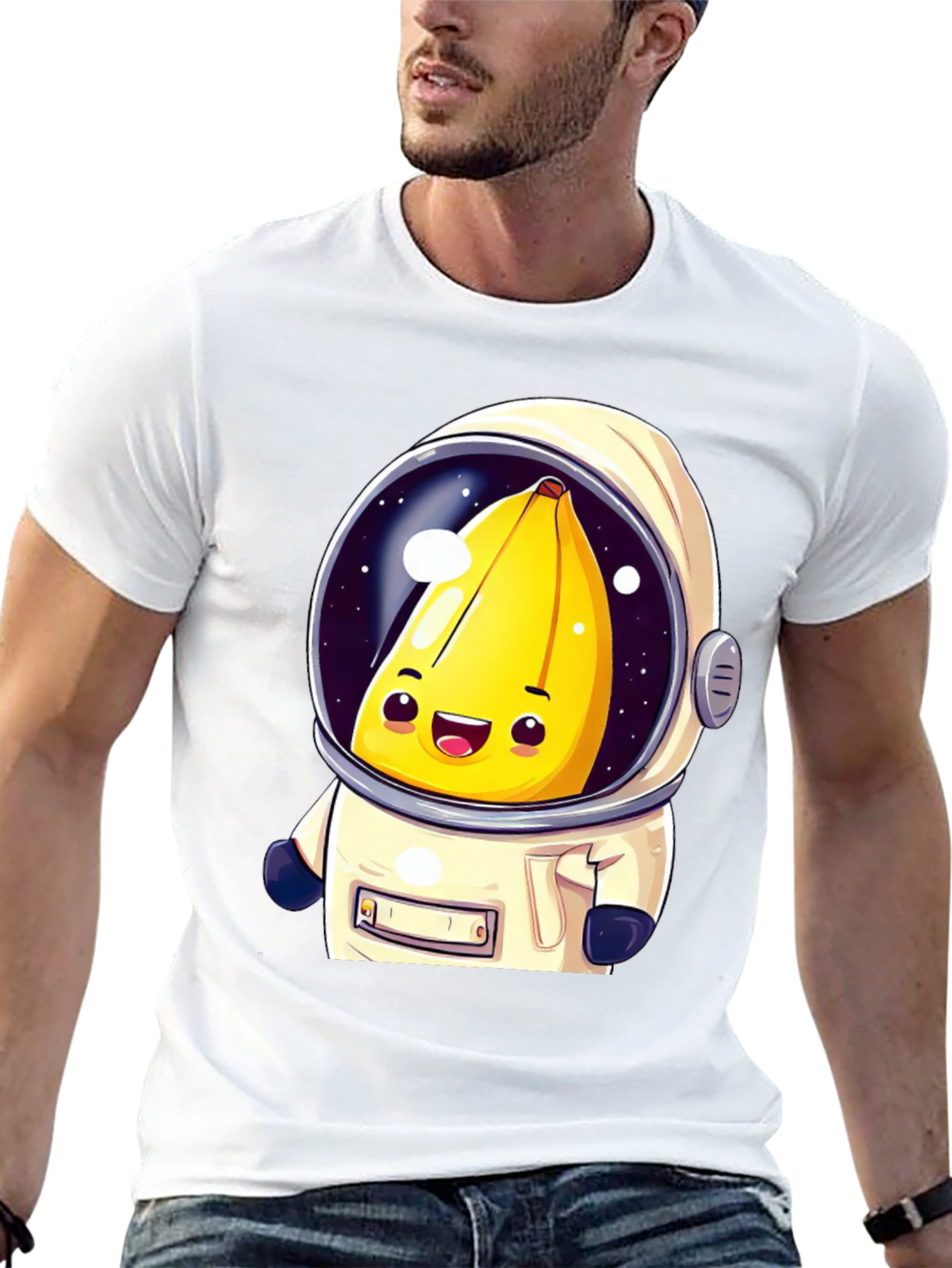 Banana Astronaut Graphic T-Shirt