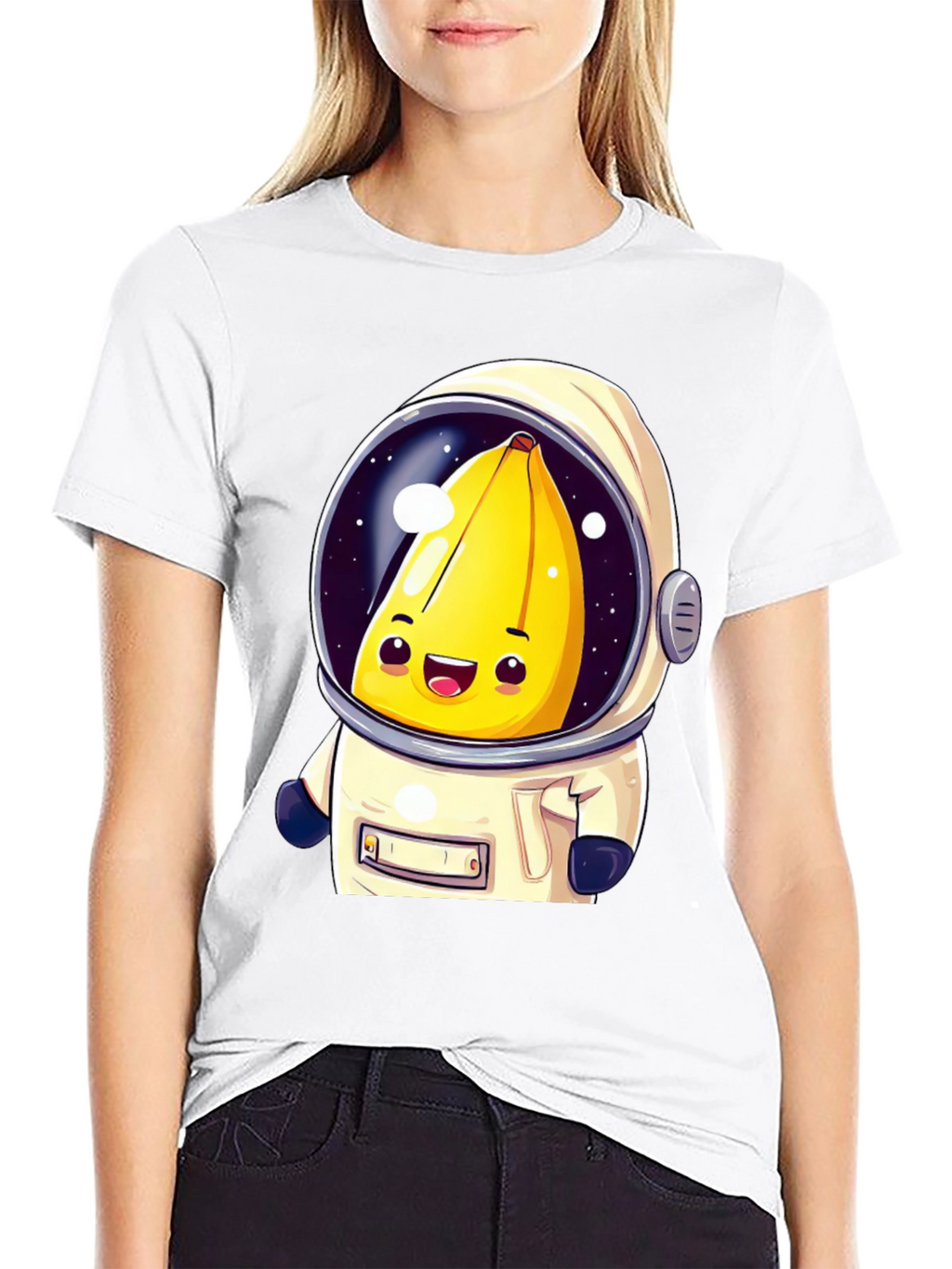 Banana Astronaut Graphic T-Shirt