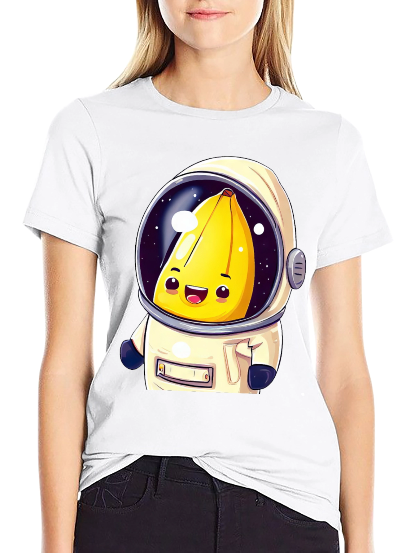Banana Astronaut Graphic T-Shirt