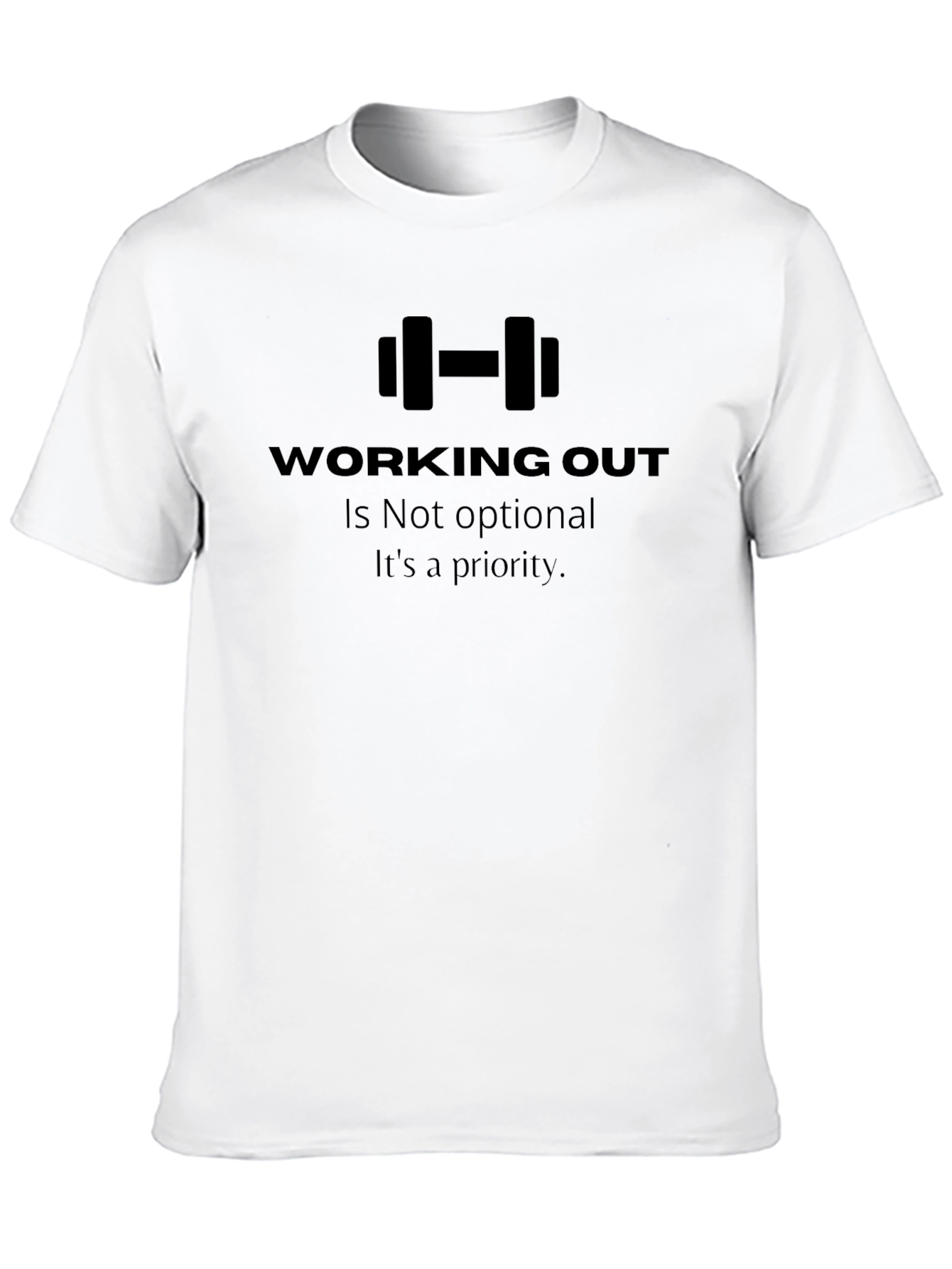 Workout Priority Black T-Shirt