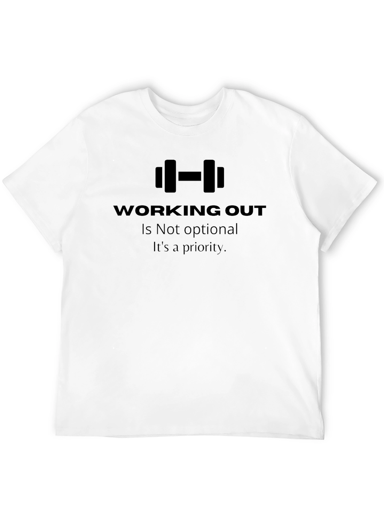 Workout Priority Black T-Shirt