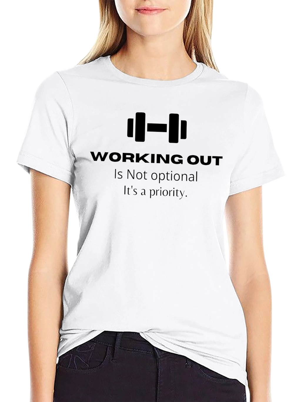 Workout Priority Black T-Shirt
