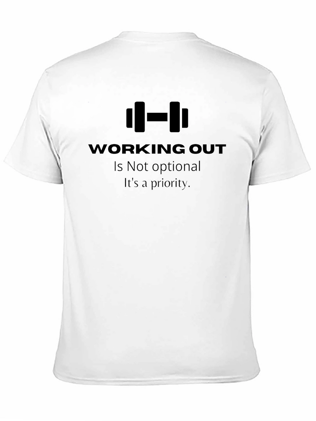 Workout Priority Black T-Shirt