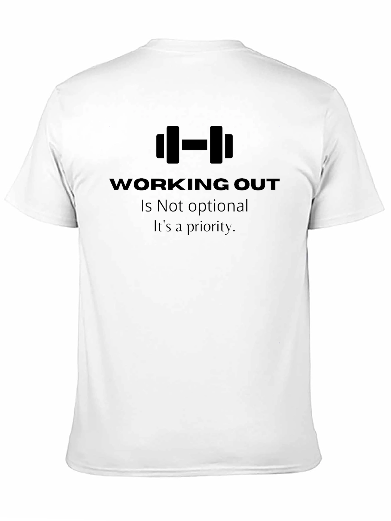 Workout Priority Black T-Shirt
