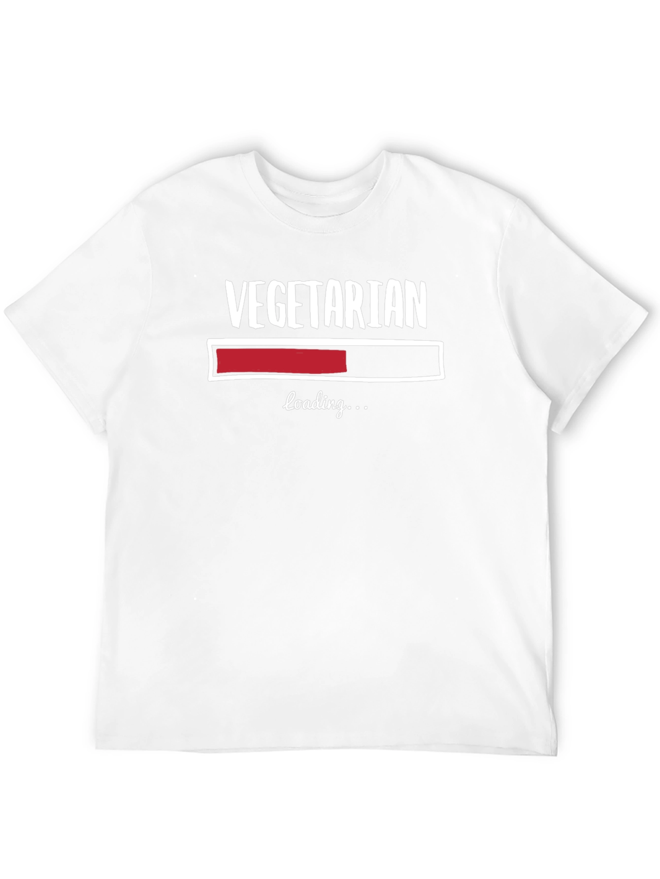 Vegetarian Loading Funny Graphic T-Shirt