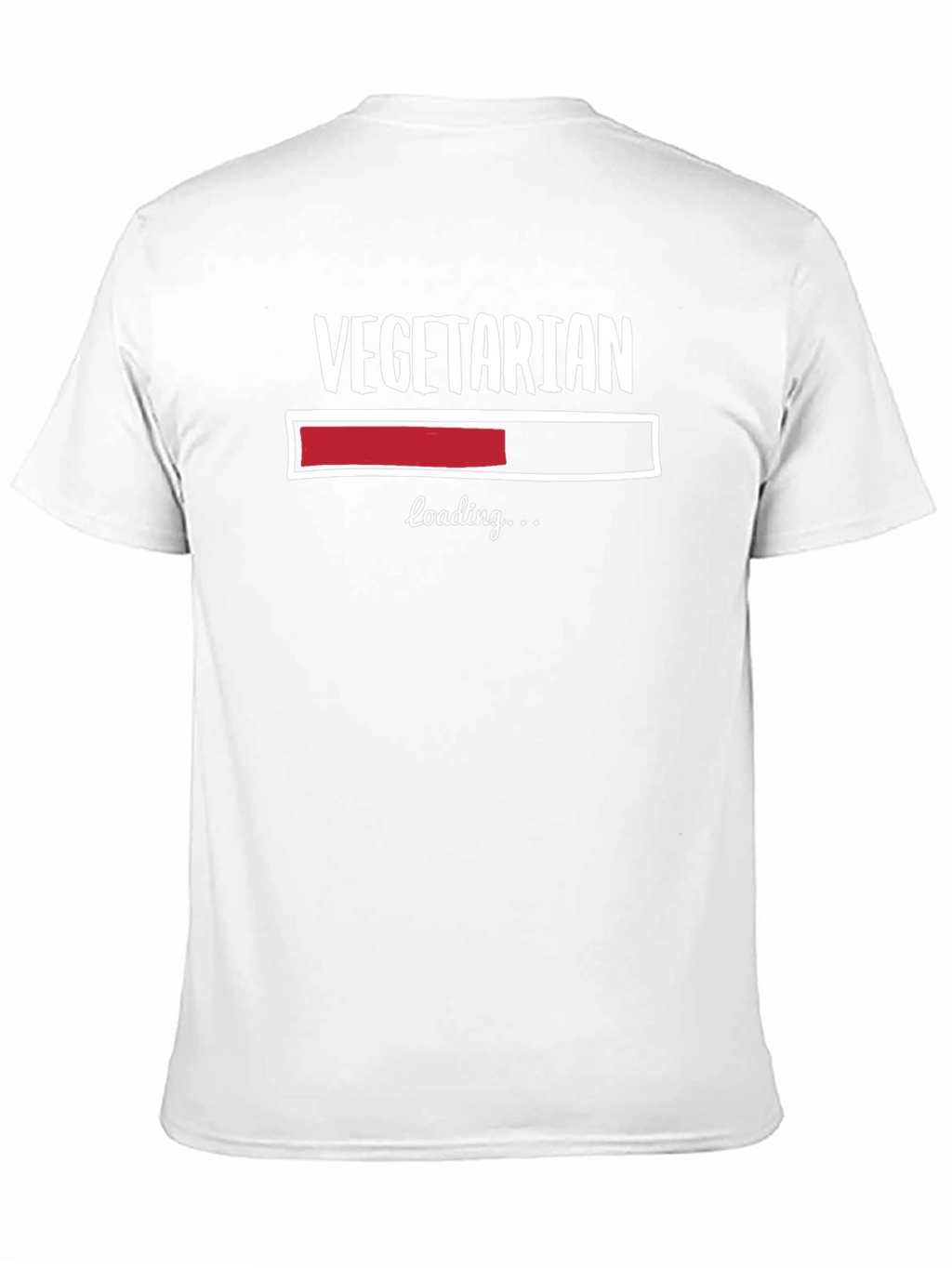 Vegetarian Loading Funny Graphic T-Shirt