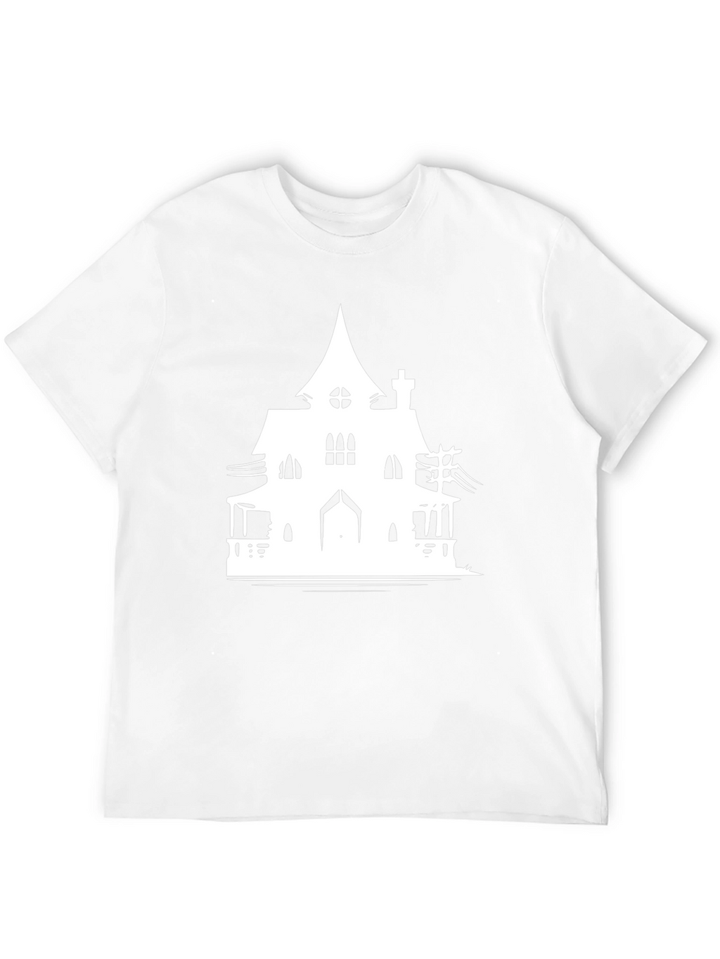 Haunted House Graphic T-Shirt