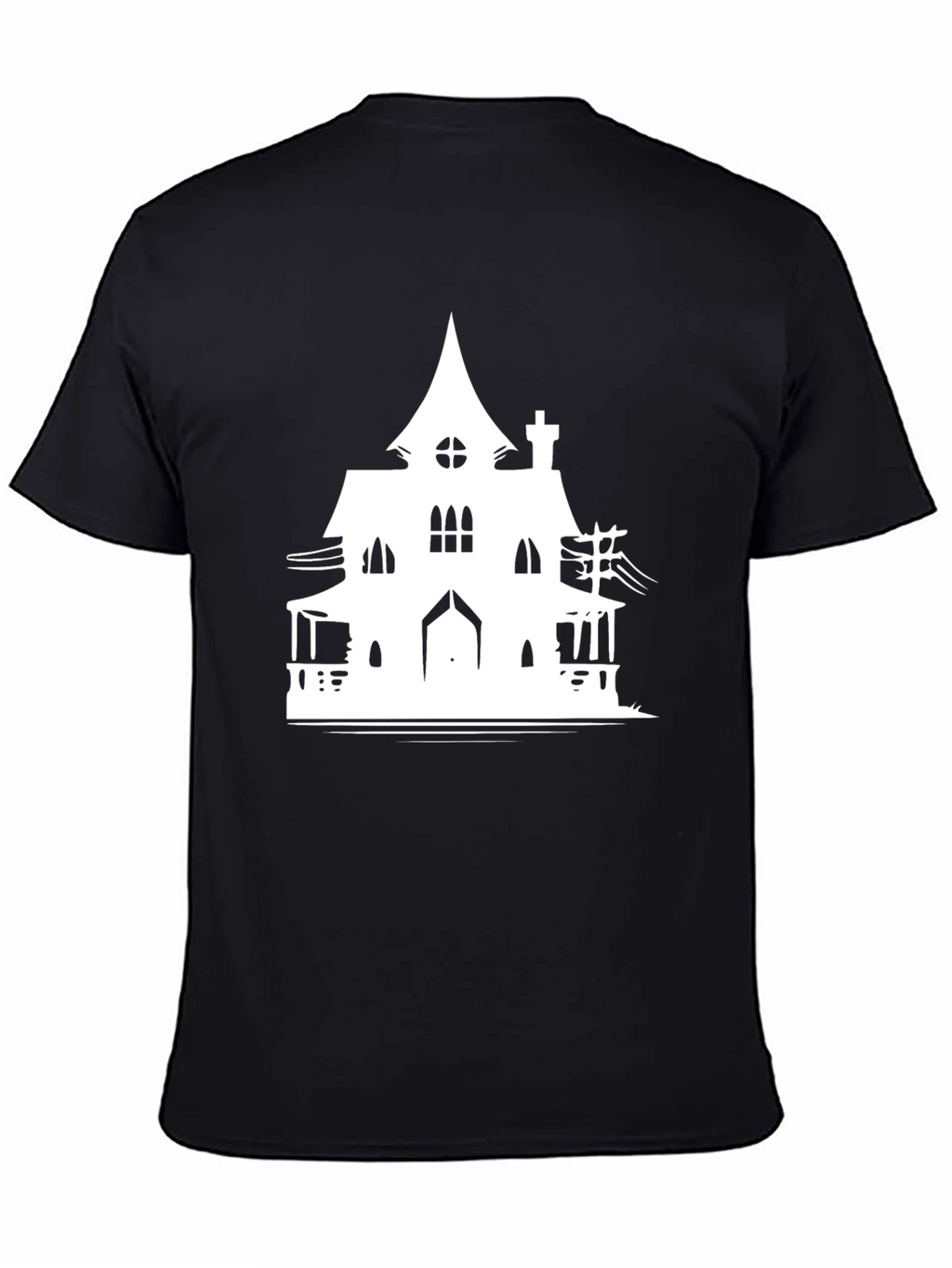 Haunted House Graphic T-Shirt