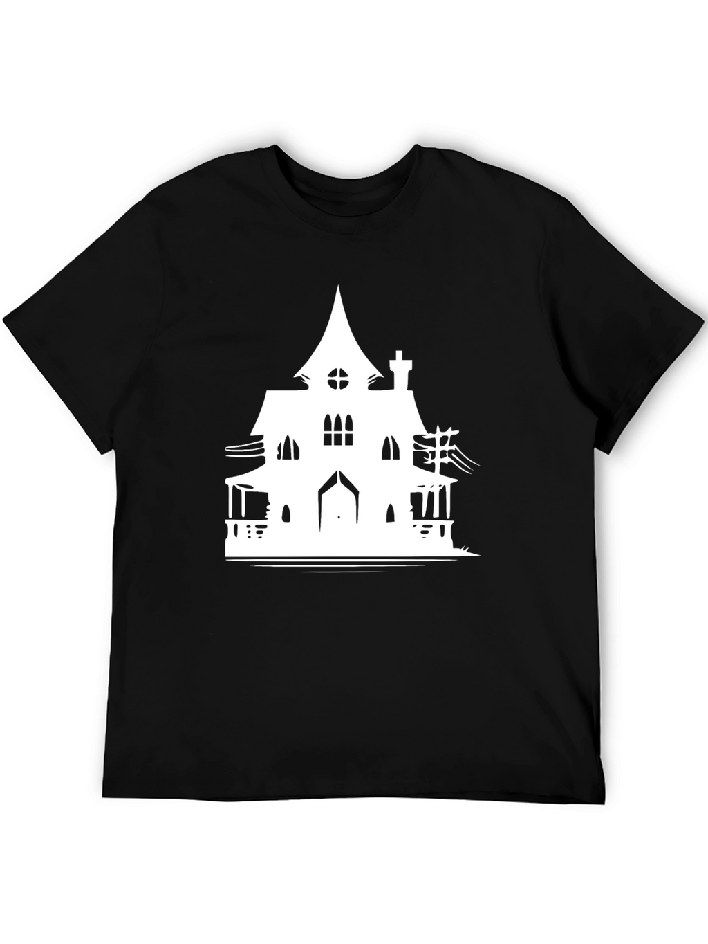 Haunted House Graphic T-Shirt