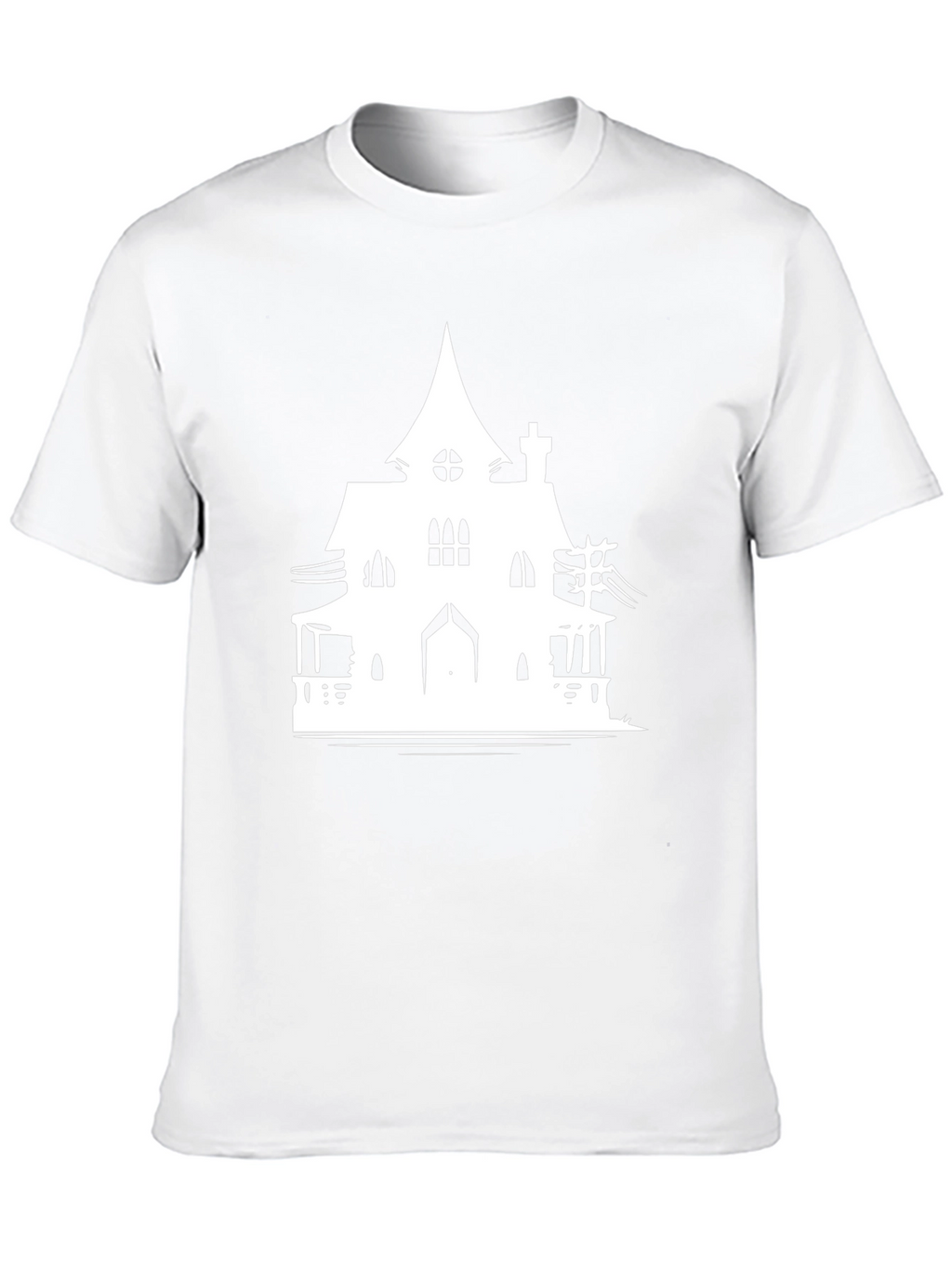 Haunted House Graphic T-Shirt