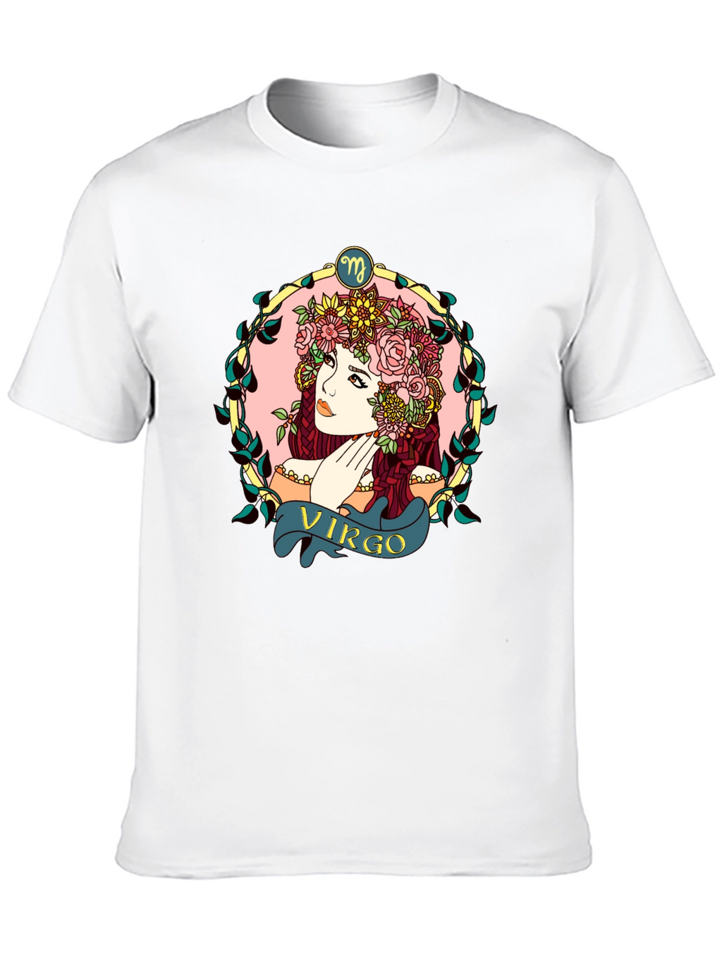 Virgo Zodiac Woman Black T-Shirt