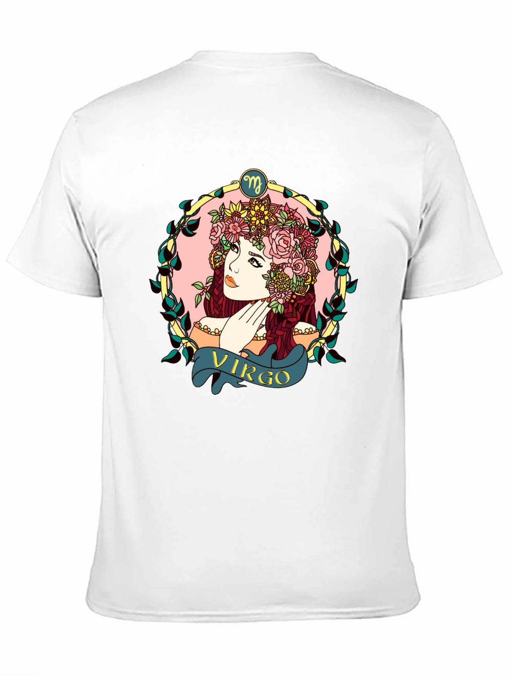Virgo Zodiac Woman Black T-Shirt