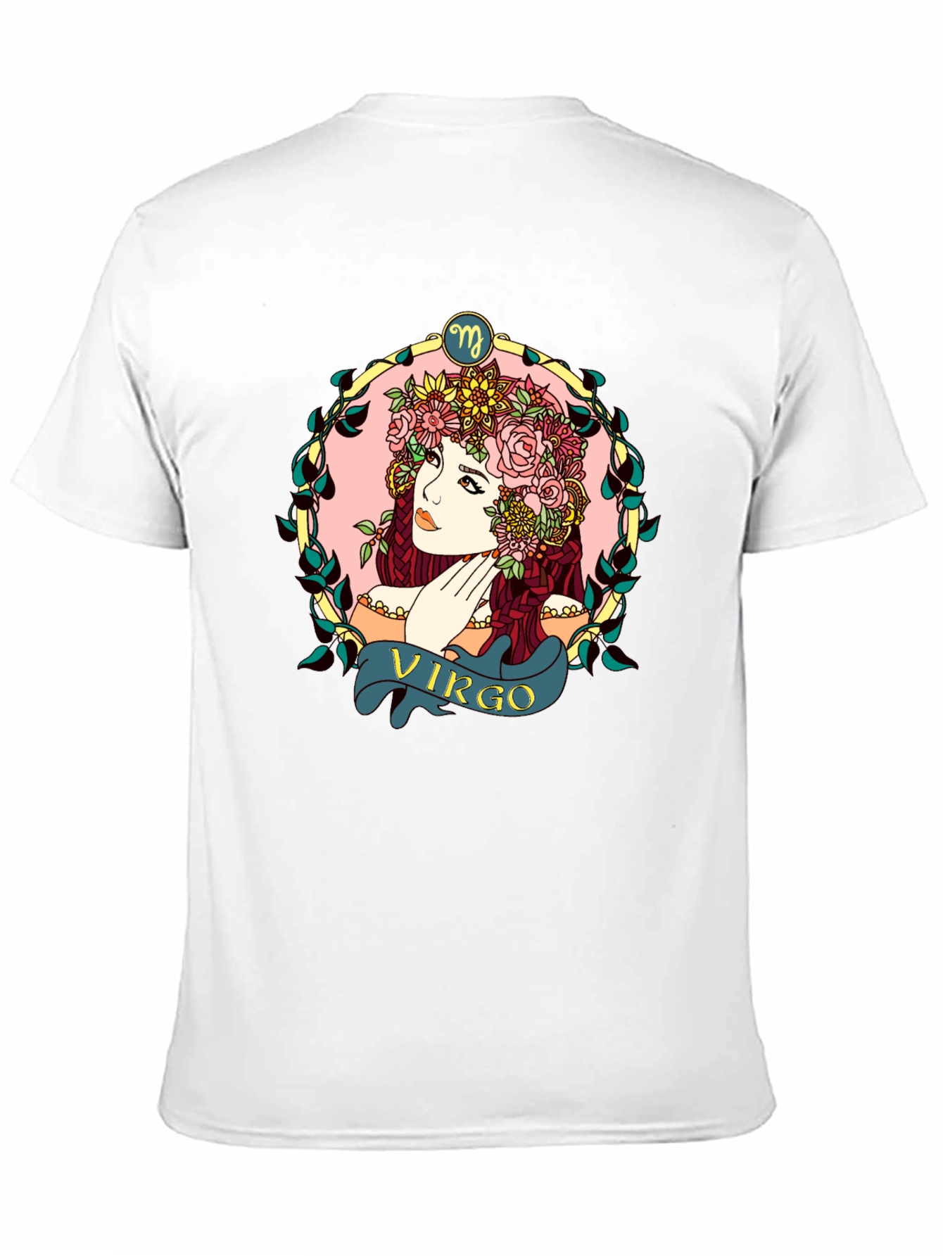 Virgo Zodiac Woman Black T-Shirt