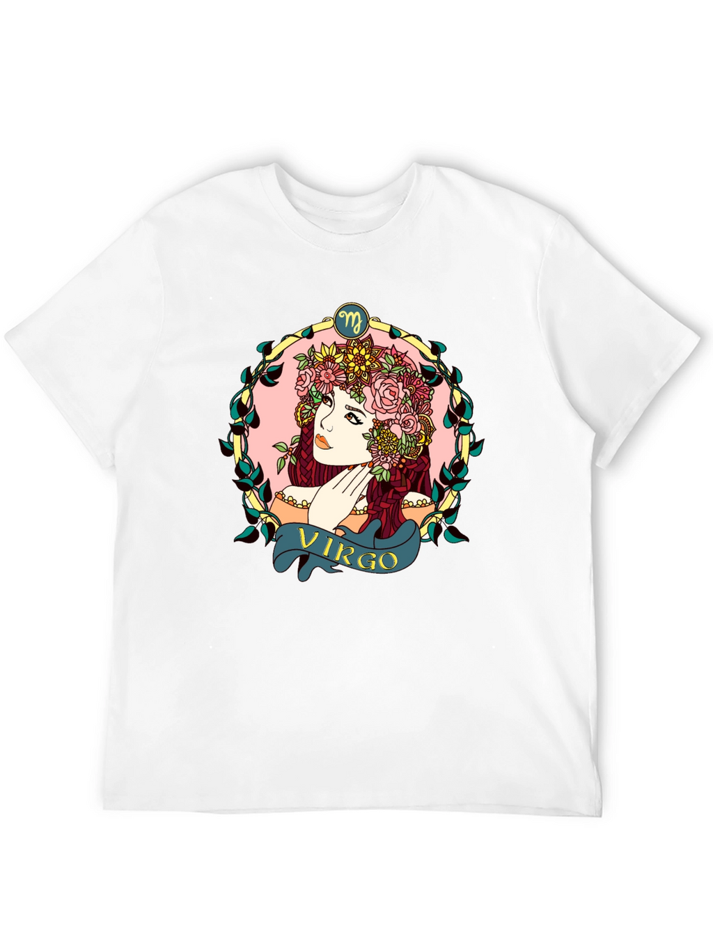 Virgo Zodiac Woman Black T-Shirt