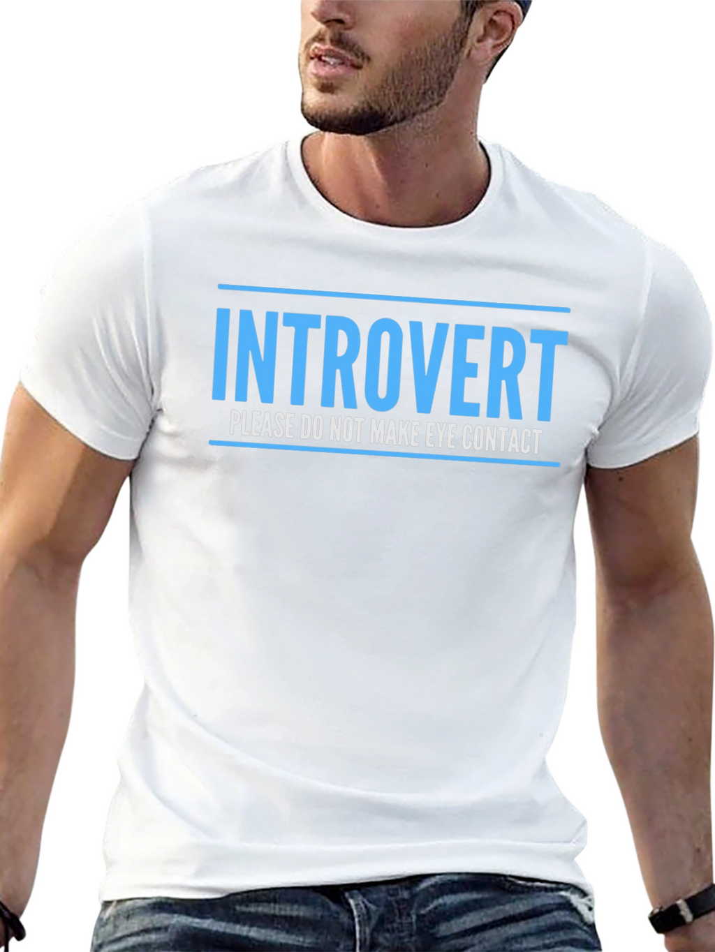 Introvert Tee: Please Do Not Make Eye Contact
