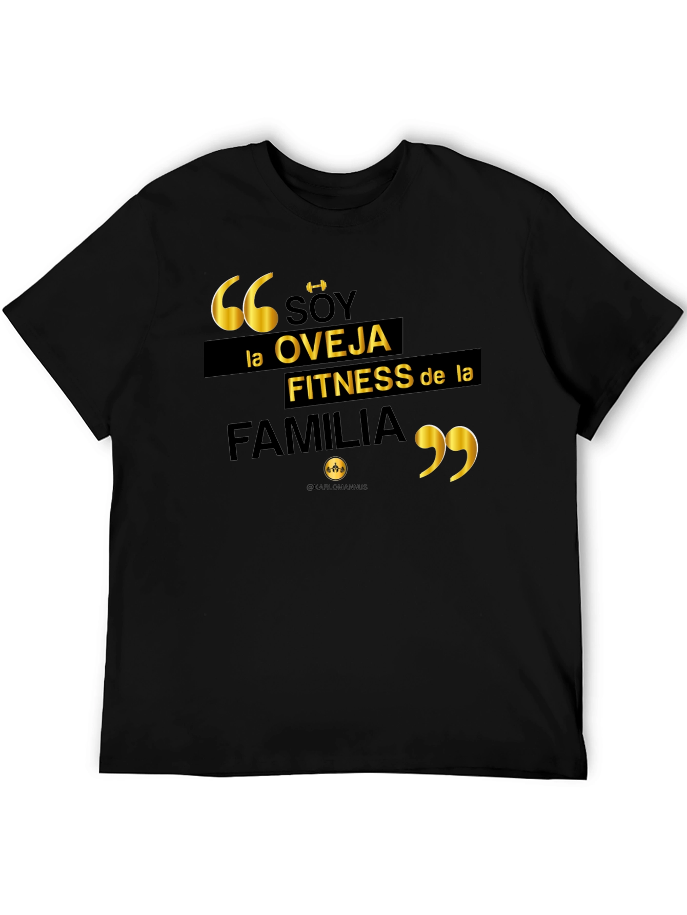 Soy La Oveja Fitness T-Shirt - Black Gym Humor Tee