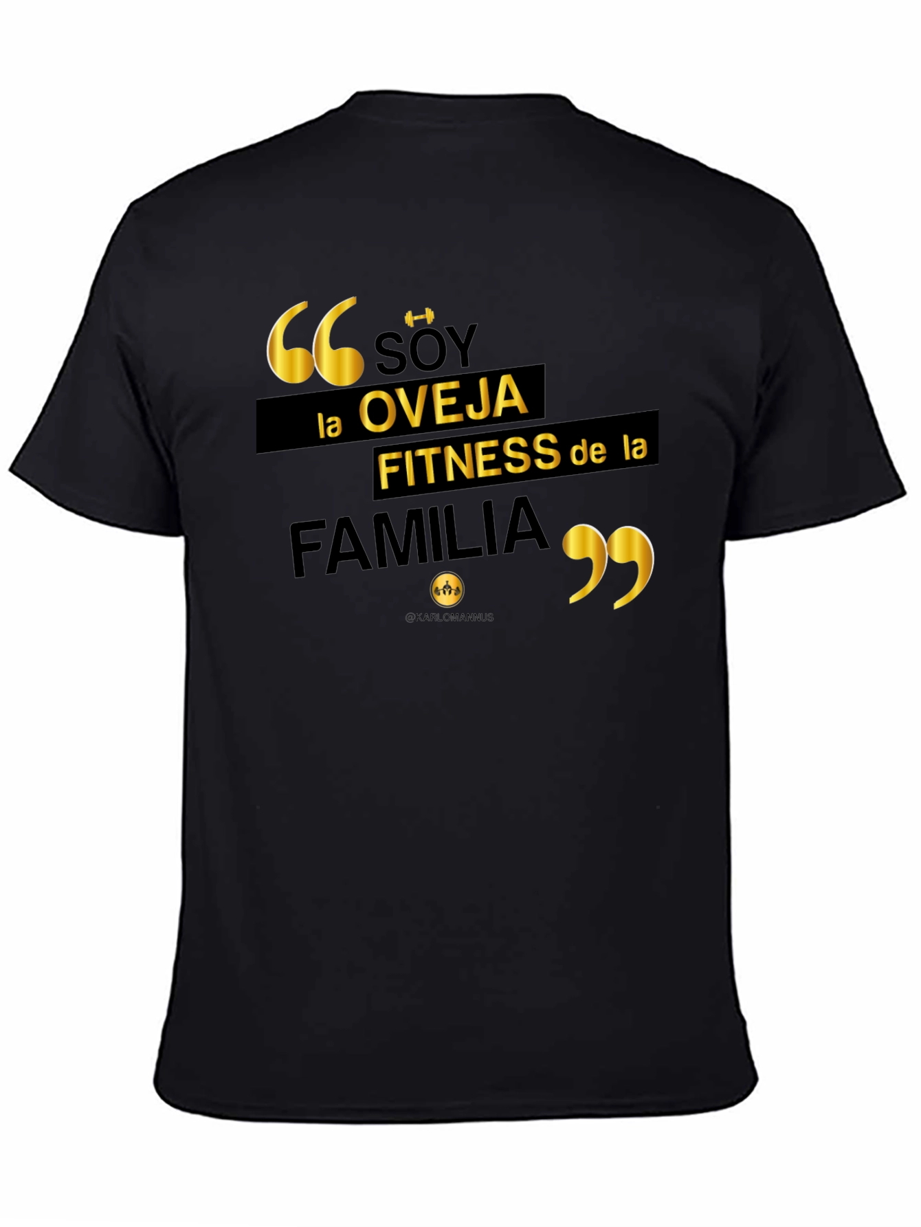 Soy La Oveja Fitness T-Shirt - Black Gym Humor Tee
