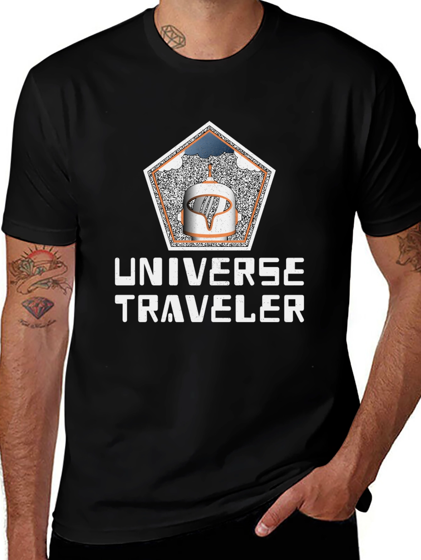 Universe Traveler Graphic Tee - Cosmic Adventure Shirt
