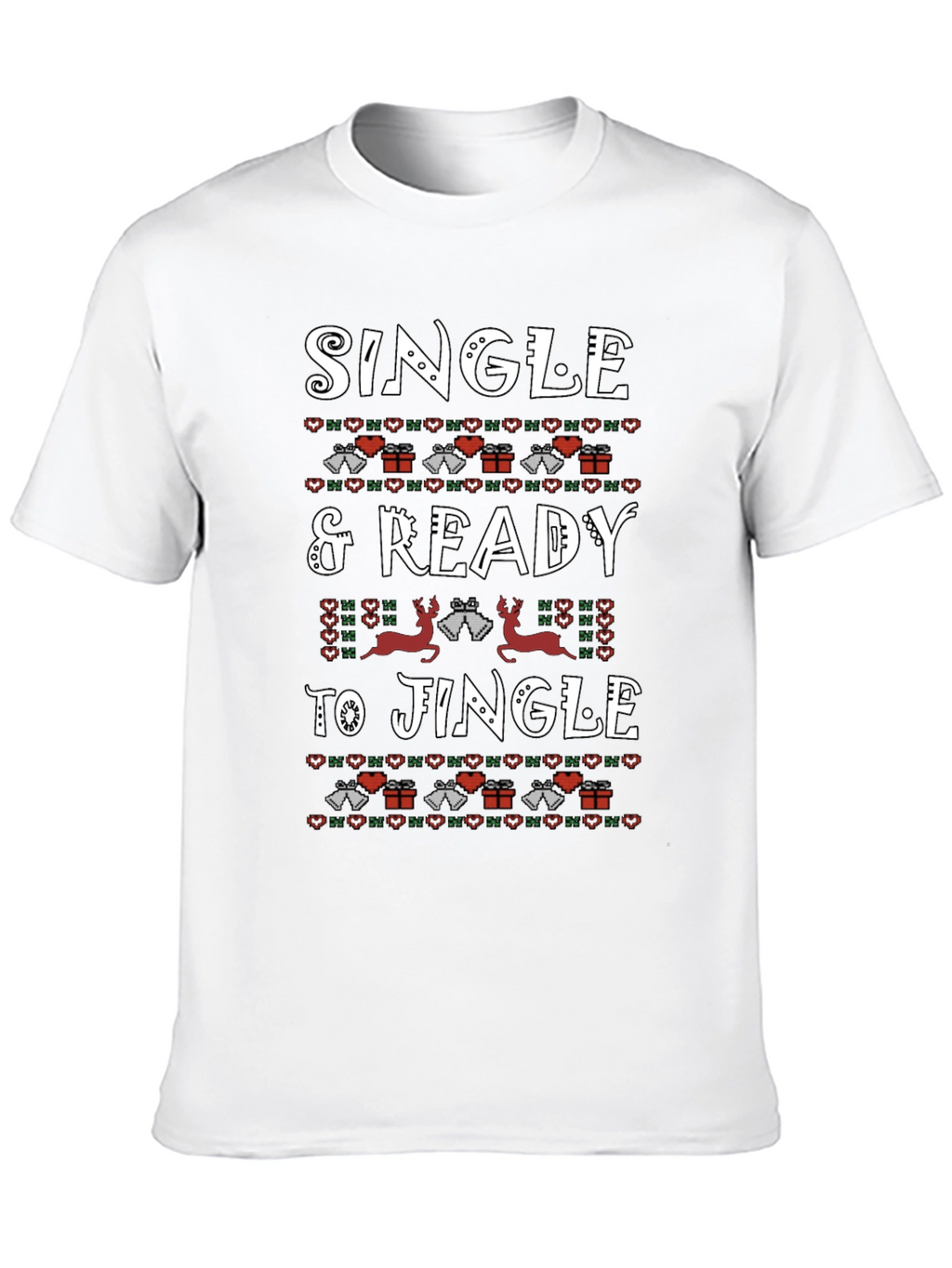 Single & Ready to Jingle Christmas Graphic Tee