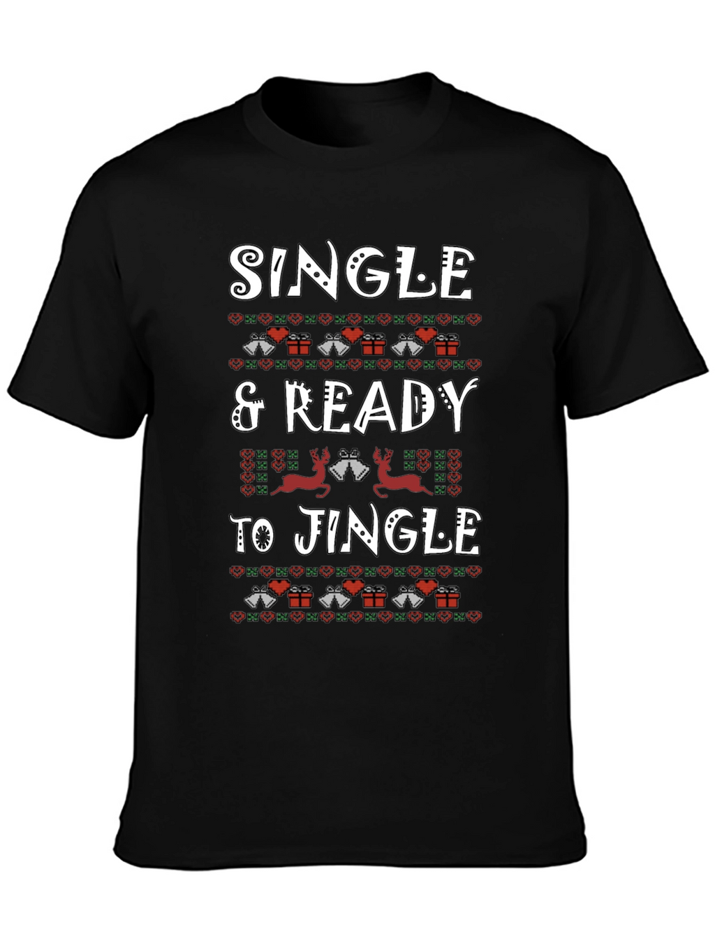 Single & Ready to Jingle Christmas Graphic Tee