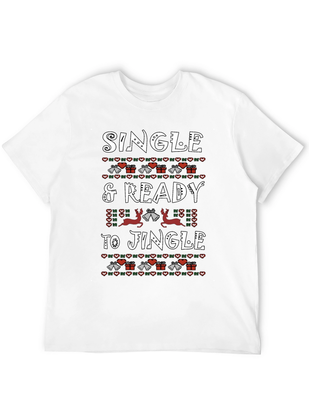 Single & Ready to Jingle Christmas Graphic Tee