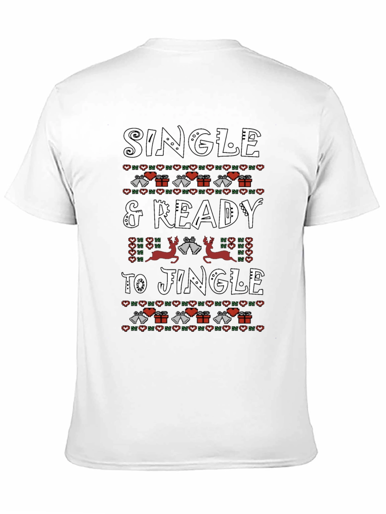 Single & Ready to Jingle Christmas Graphic Tee