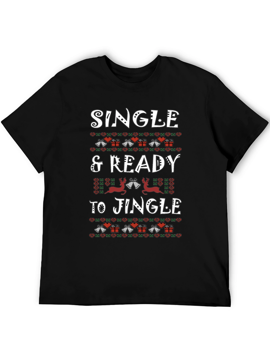 Single & Ready to Jingle Christmas Graphic Tee