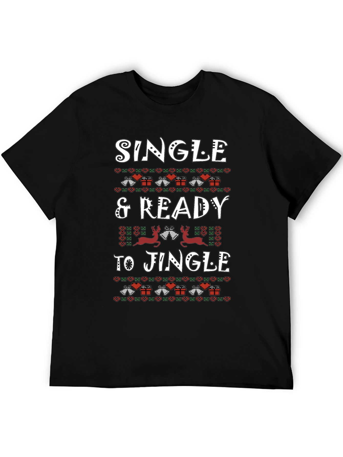 Single & Ready to Jingle Christmas Graphic Tee