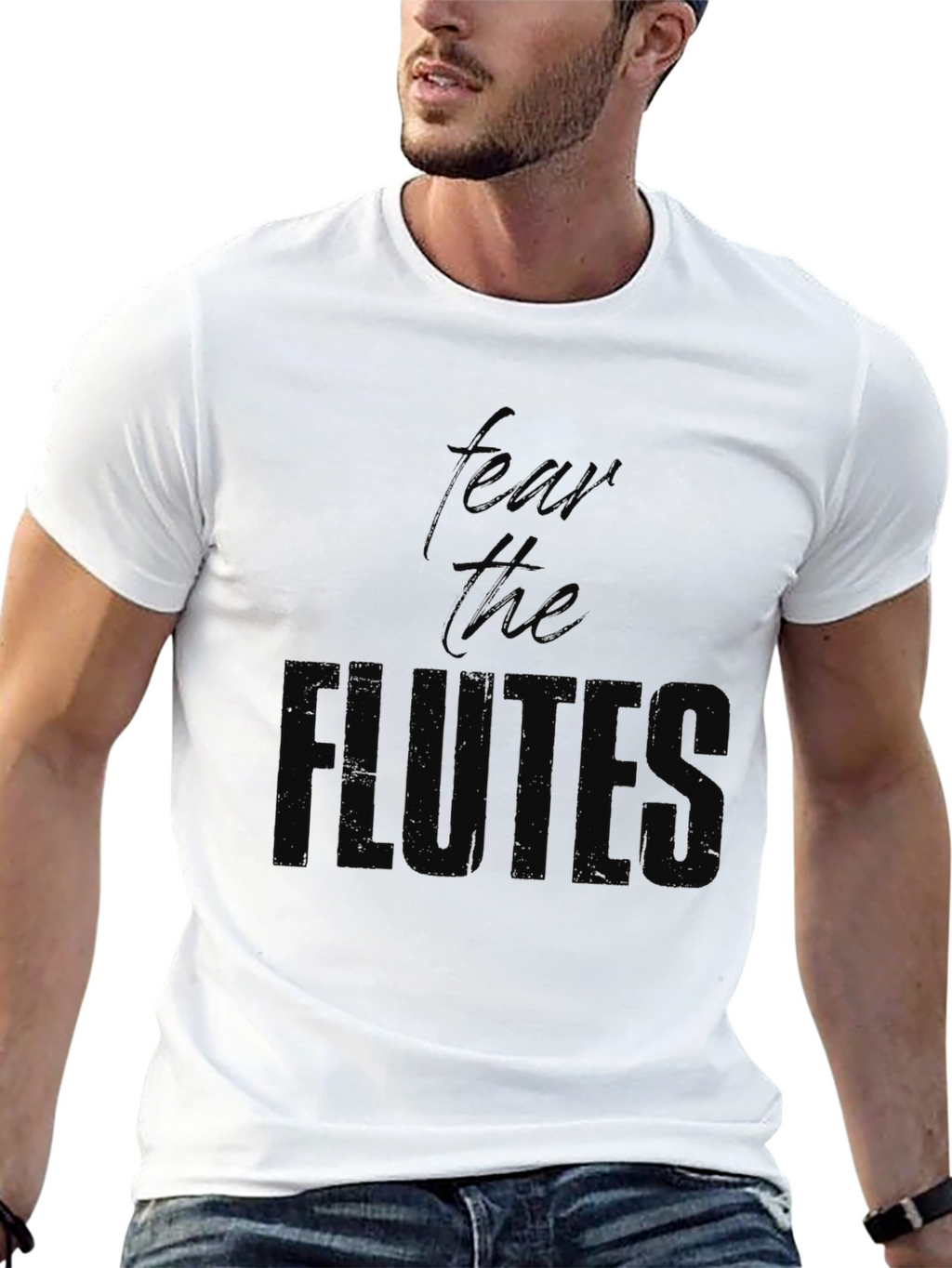Fear The Flute T-Shirt - Black Cotton Tee