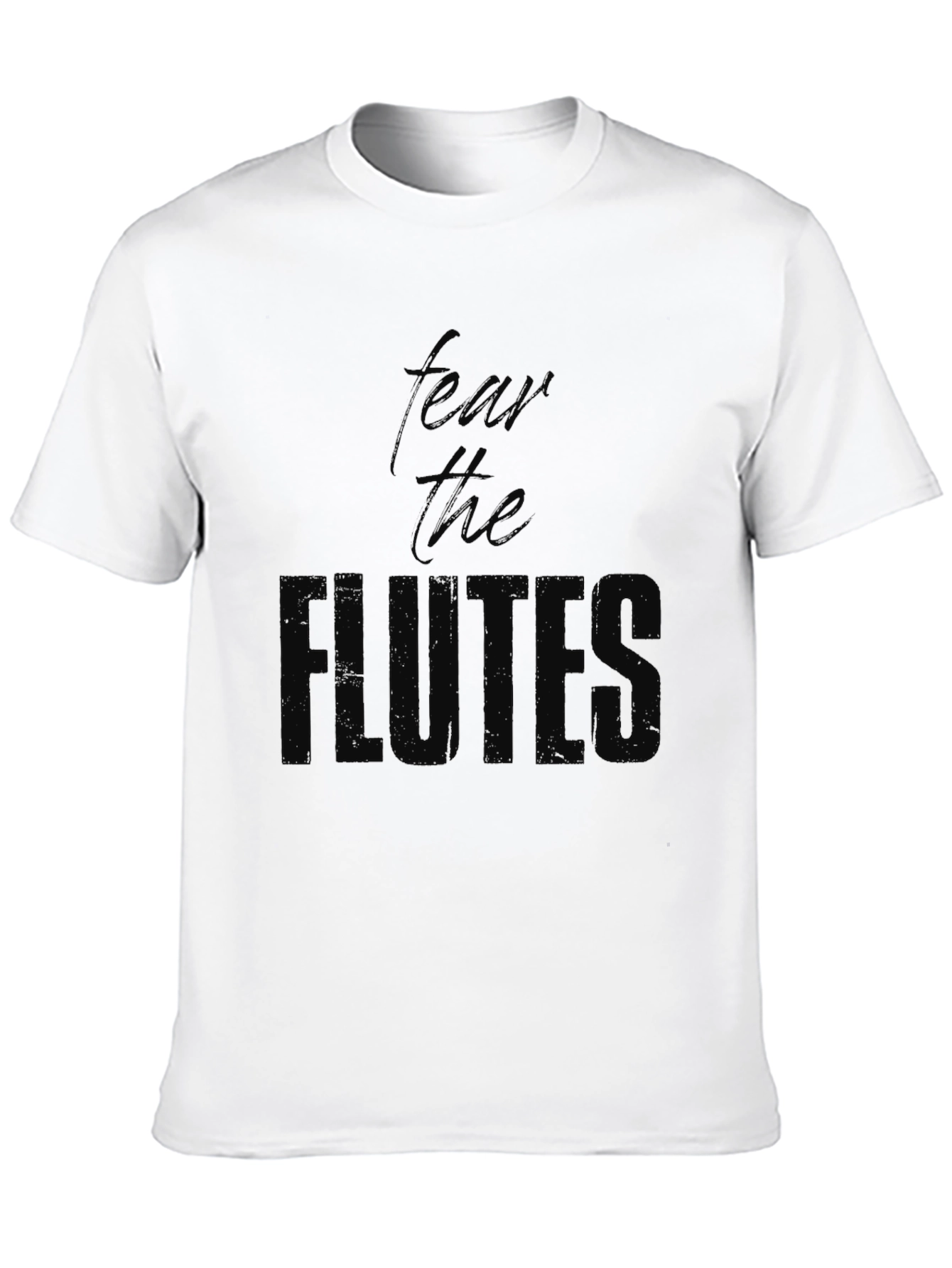 Fear The Flute T-Shirt - Black Cotton Tee