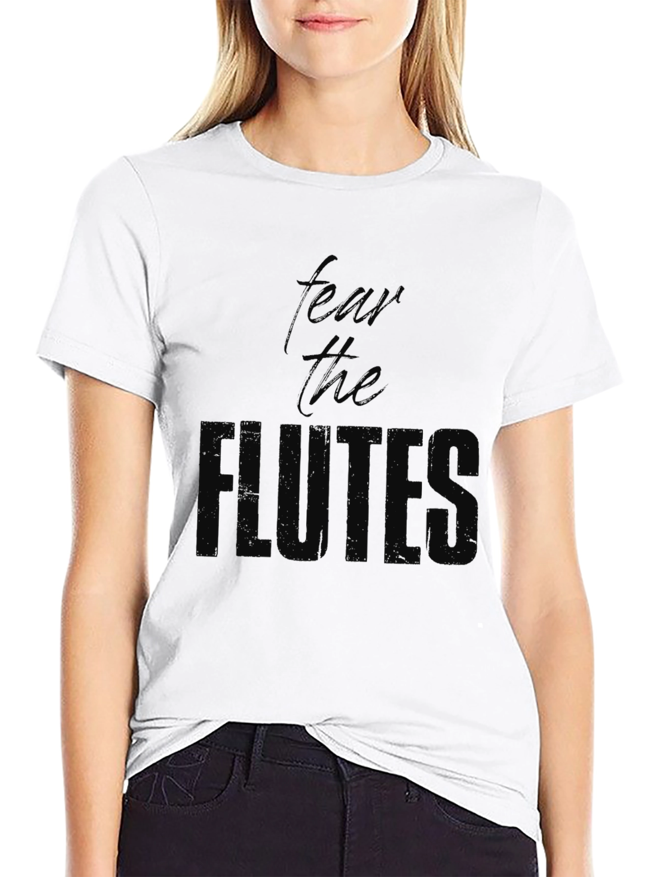 Fear The Flute T-Shirt - Black Cotton Tee