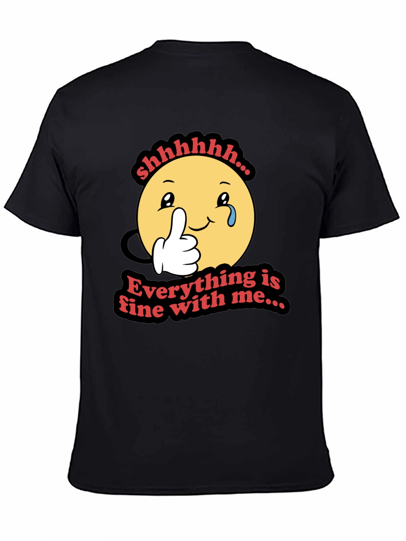 Everything is Fine T-Shirt - Funny Emoji Design