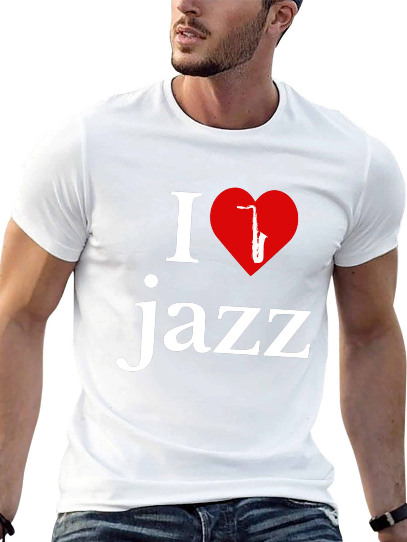 I Love Jazz Graphic Tee - Music Lovers T-Shirt