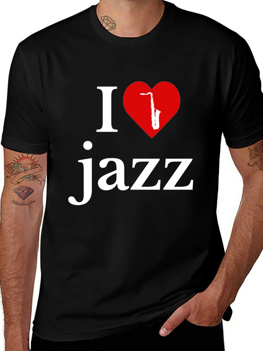 I Love Jazz Graphic Tee - Music Lovers T-Shirt
