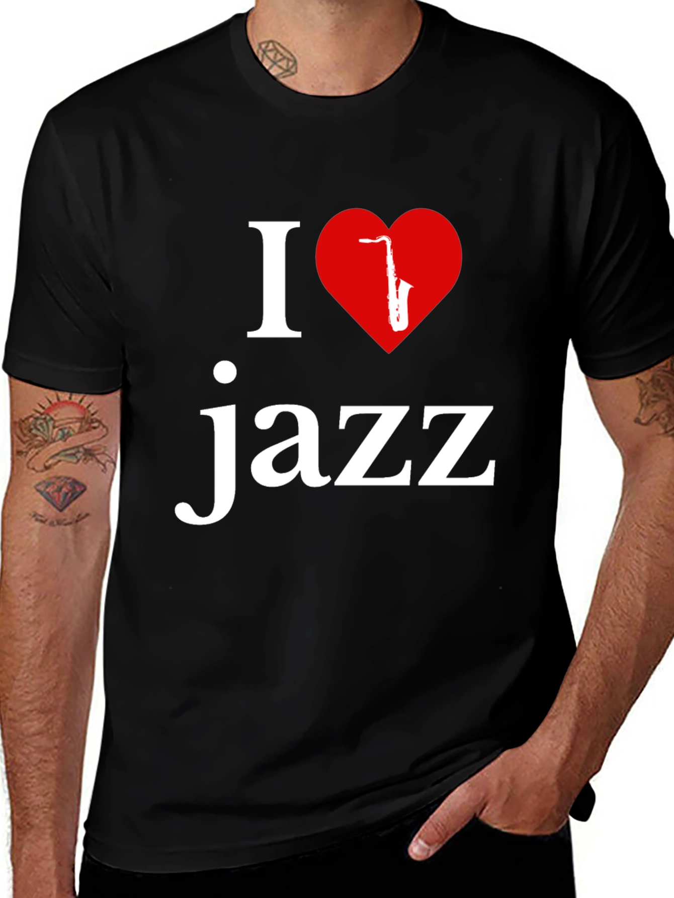 I Love Jazz Graphic Tee - Music Lovers T-Shirt