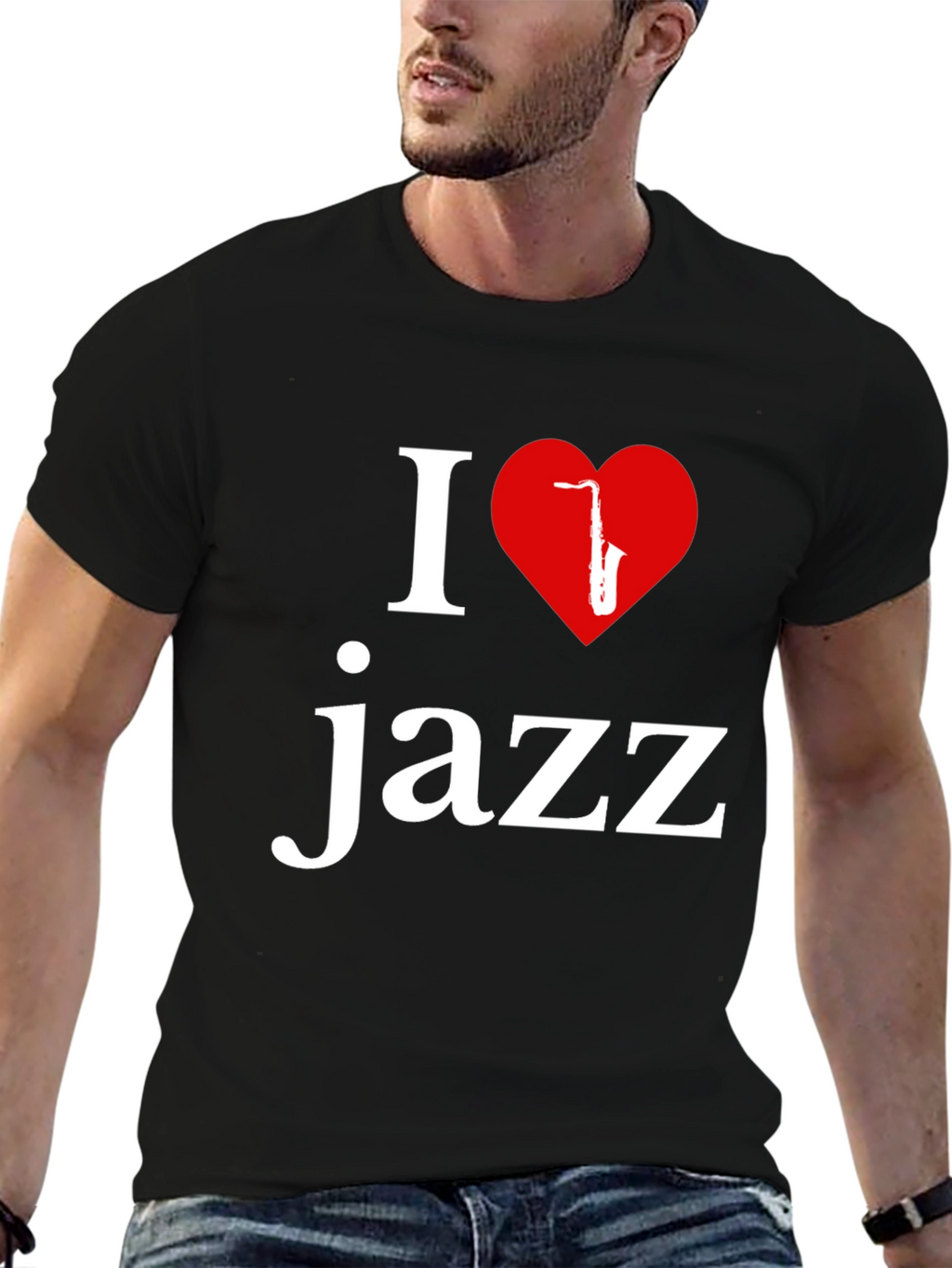 I Love Jazz Graphic Tee - Music Lovers T-Shirt