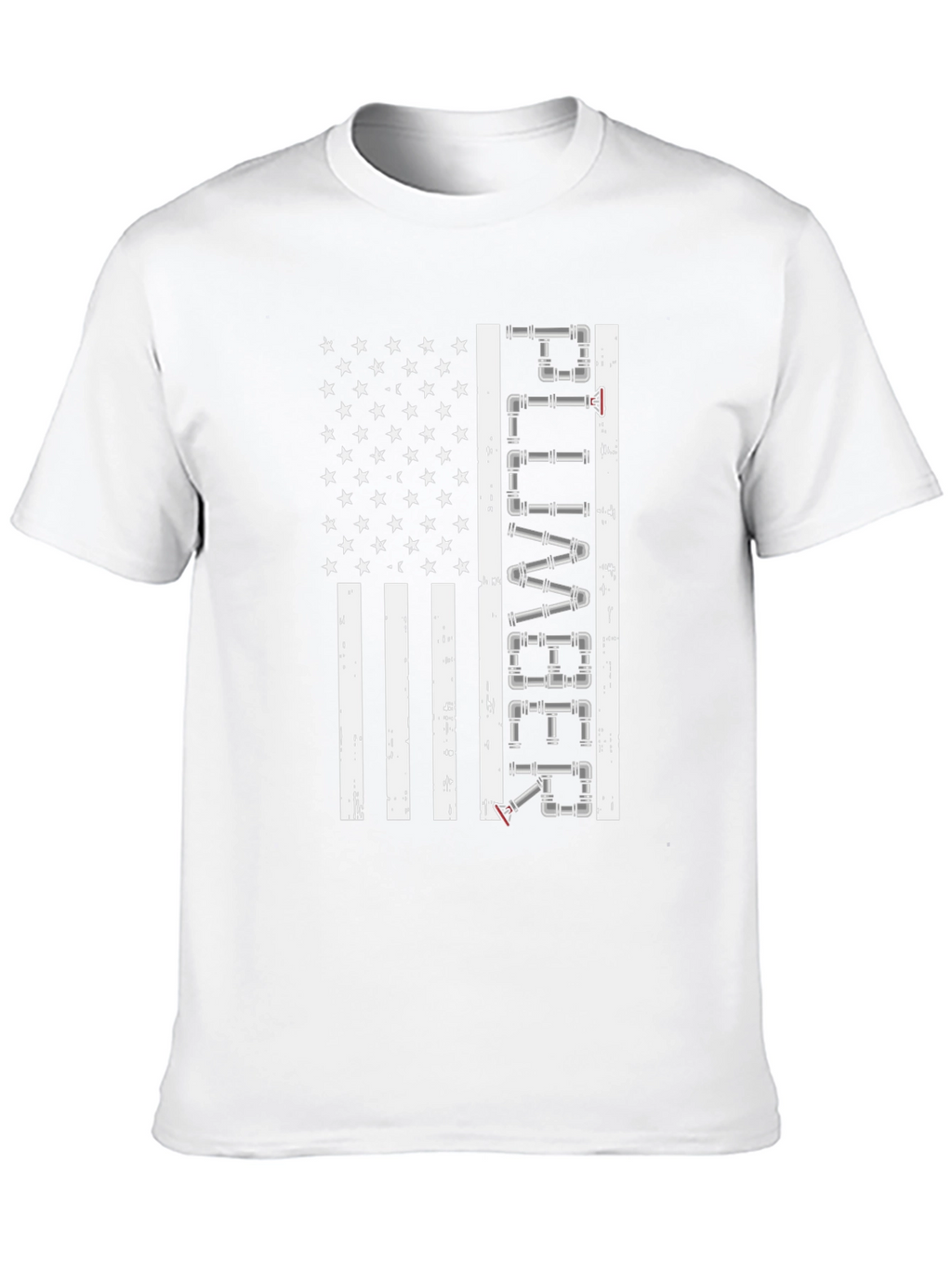 Plumber American Flag Graphic Tee