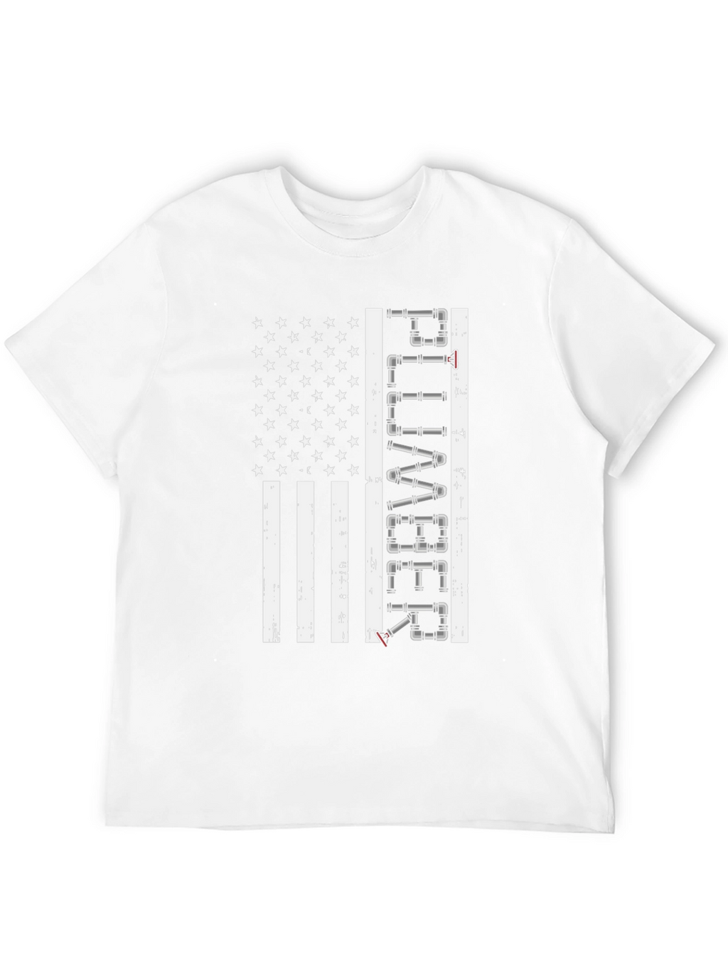 Plumber American Flag Graphic Tee