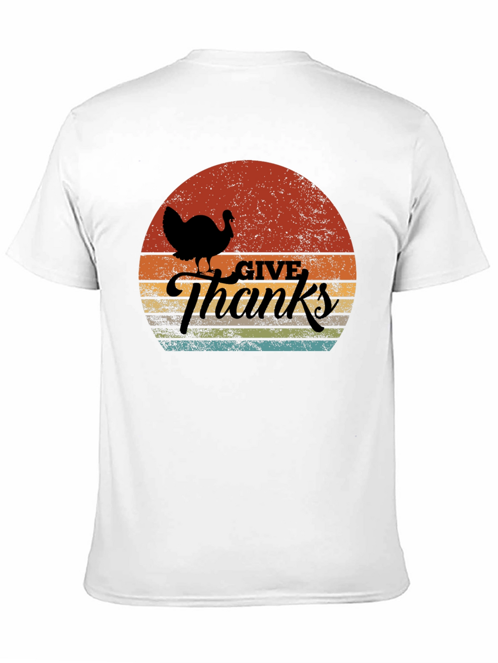 Thanksgiving Turkey Sunset Graphic Tee