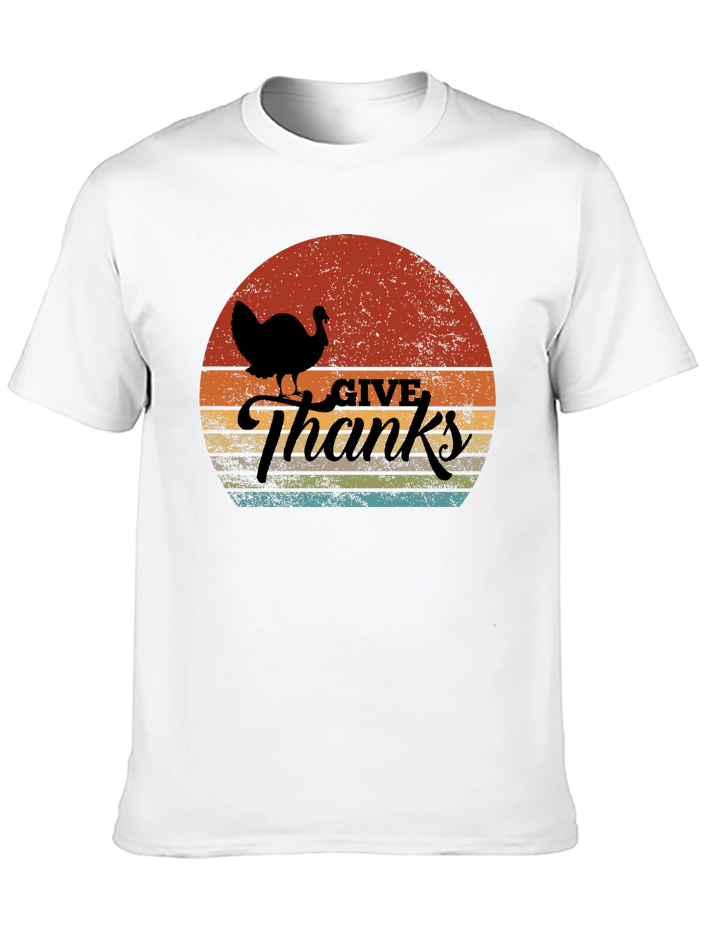 Thanksgiving Turkey Sunset Graphic Tee