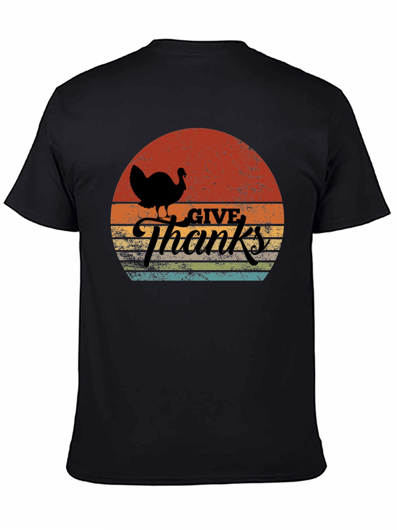 Thanksgiving Turkey Sunset Graphic Tee
