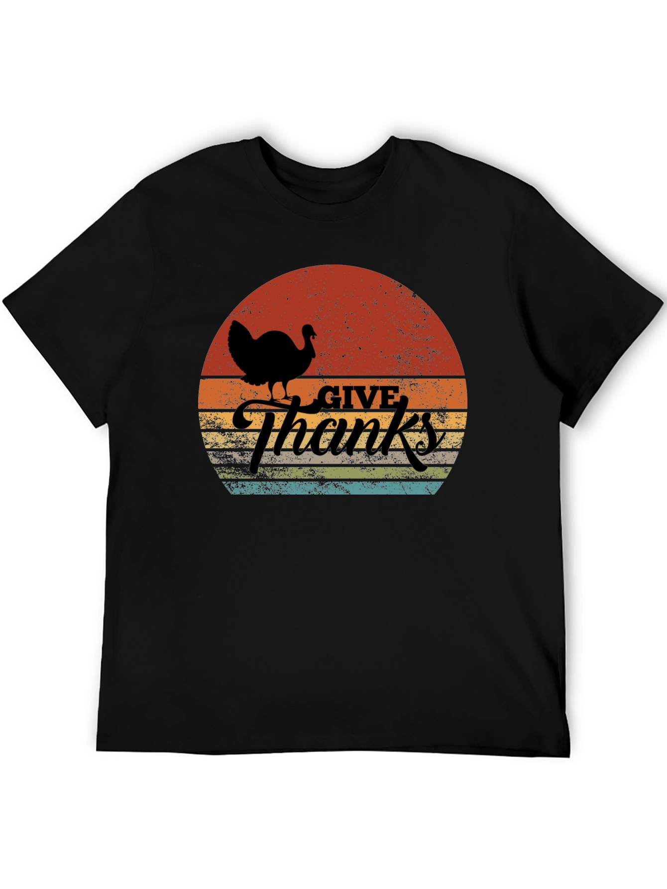 Thanksgiving Turkey Sunset Graphic Tee