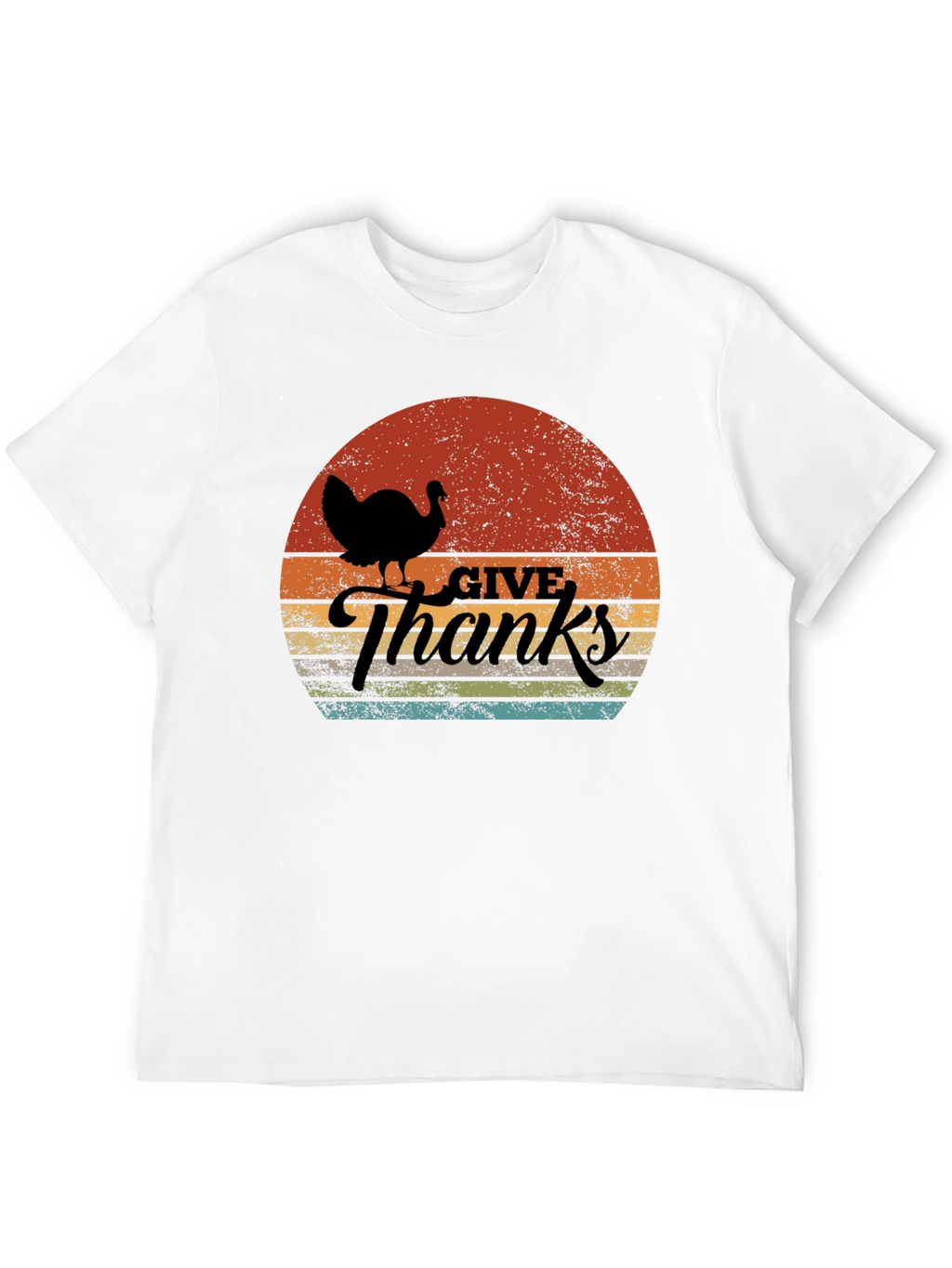 Thanksgiving Turkey Sunset Graphic Tee