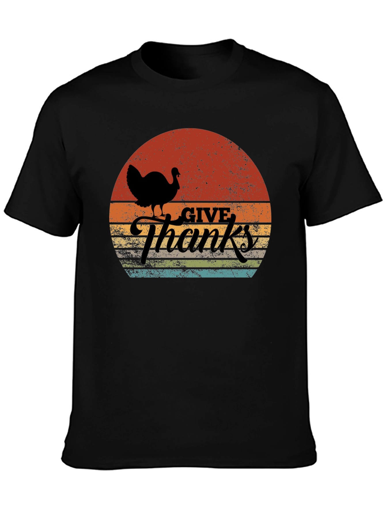 Thanksgiving Turkey Sunset Graphic Tee