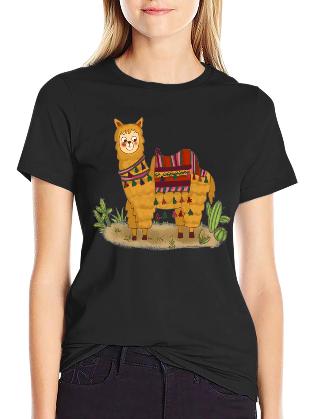 Llama Graphic Tee - Fun Desert Style