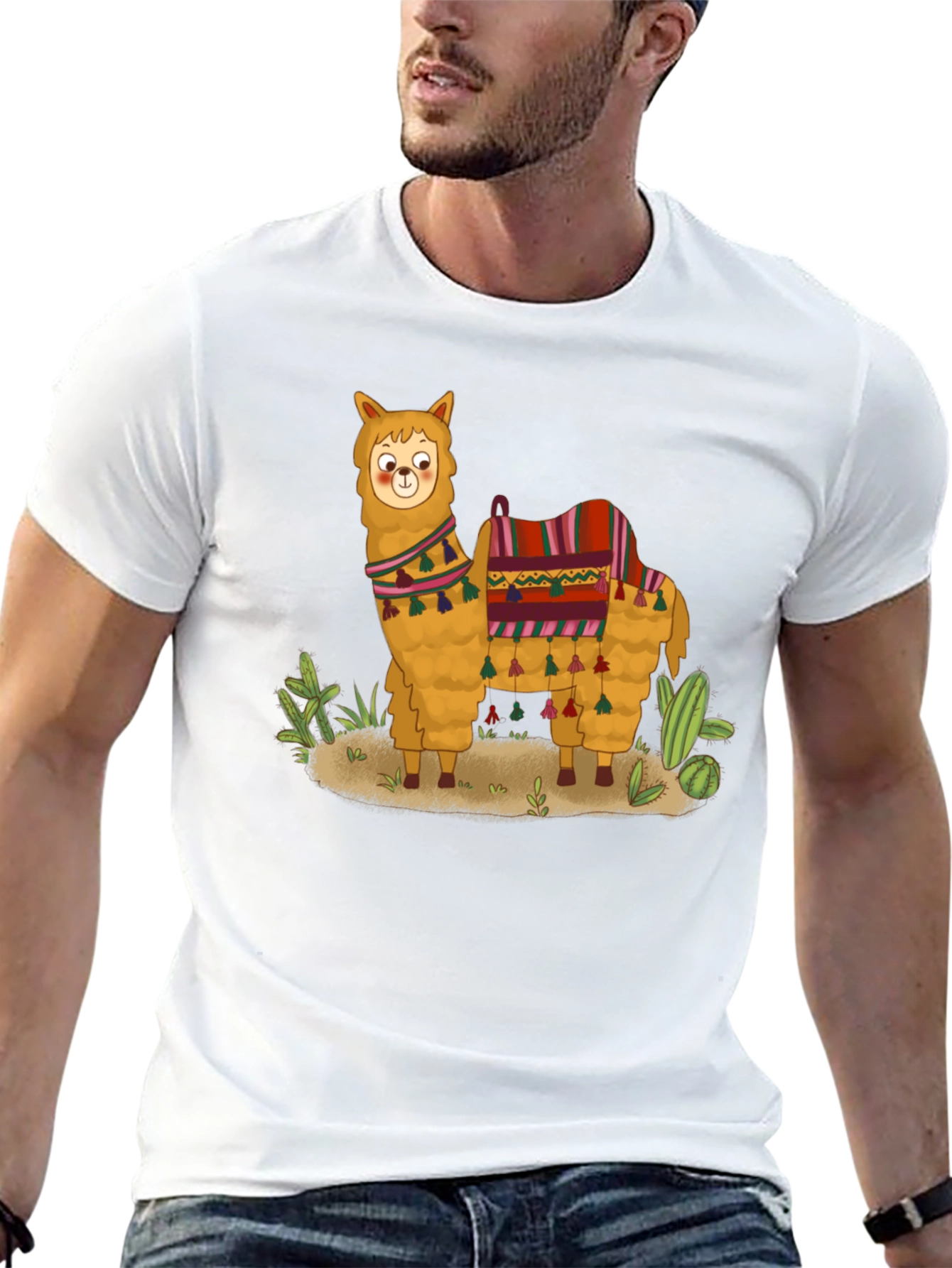 Llama Graphic Tee - Fun Desert Style