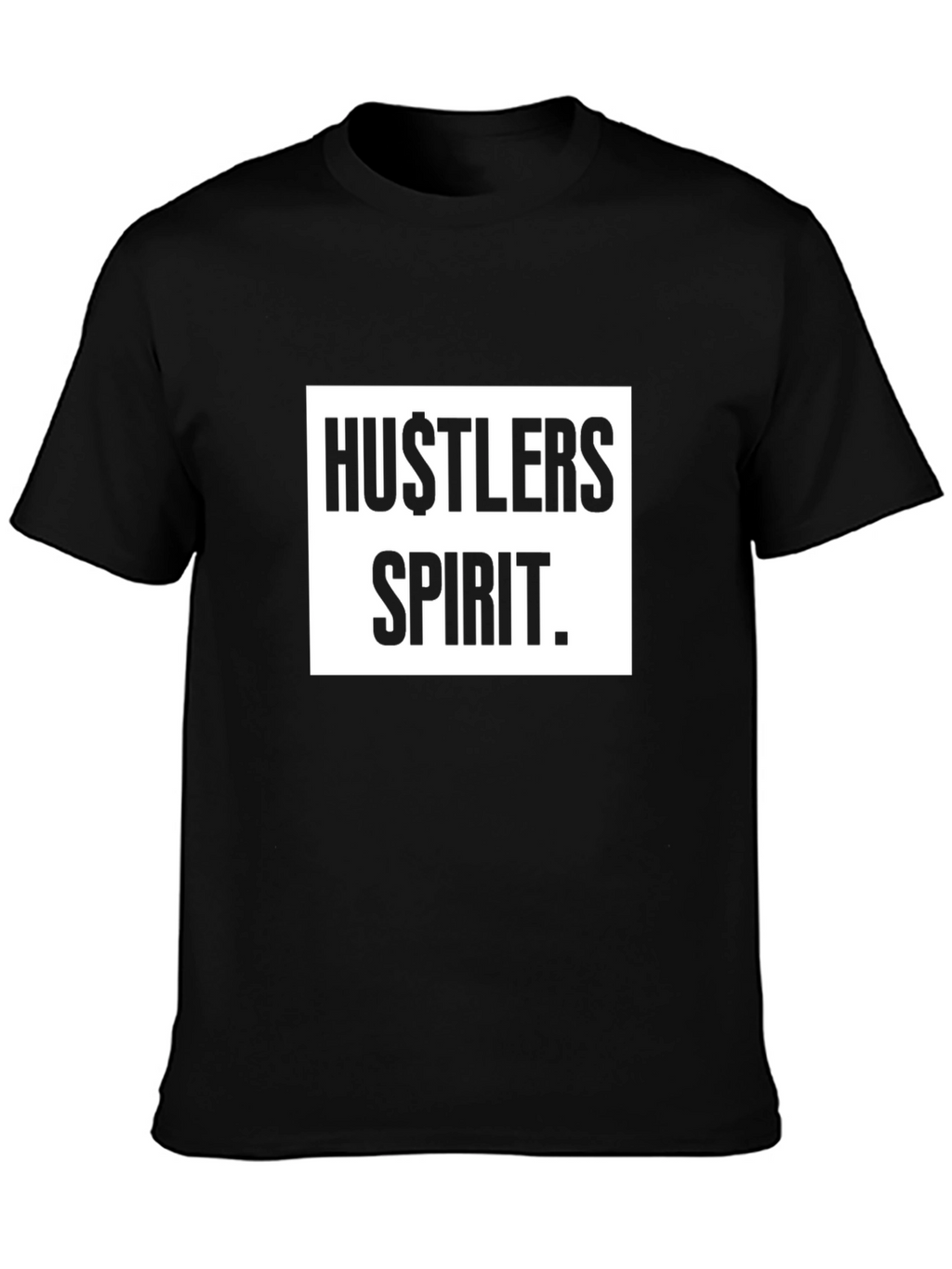 Hustlers Spirit Black Graphic Tee