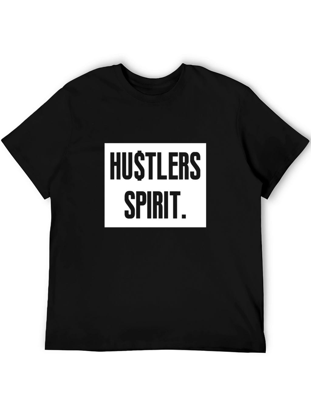 Hustlers Spirit Black Graphic Tee